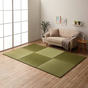 い草 いぐさ イグサ 井草ユニット畳 置き畳 おしゃれ シンプル ラッカル 約82×82×1.5cm【単品】 子供部屋 滑り止め 寒さ対策 吸湿 抗菌 消臭 春 夏 カジュアル 新生活 敬老の日