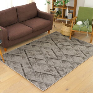 ラグ ラグマット カーペット タフト ナイロン デザイン/約200×250cm(約3畳相当) 消臭 防汚 静電気防止 防炎 防ダニ 床暖房対応 ホットカーペット対応 北欧 おしゃれ 日本製 国産 春 夏 オールシ