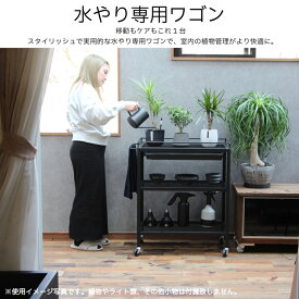 水やり専用ワゴン（受注生産品です）　ワゴン　水やり　トレー付　網　観葉植物　lim iron craft