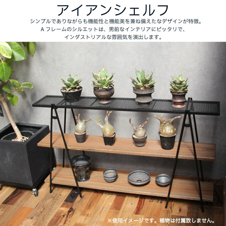 楽天市場】アイアンシェルフL アイアンシェルフM アイアンシェルフ  