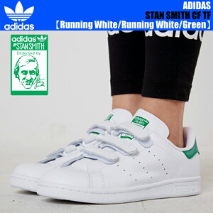 adidas Originals STAN SMITH CF Running White/Running White/Green AfB_X Xj[J[ X^X~X xN zCg O[ fB[X