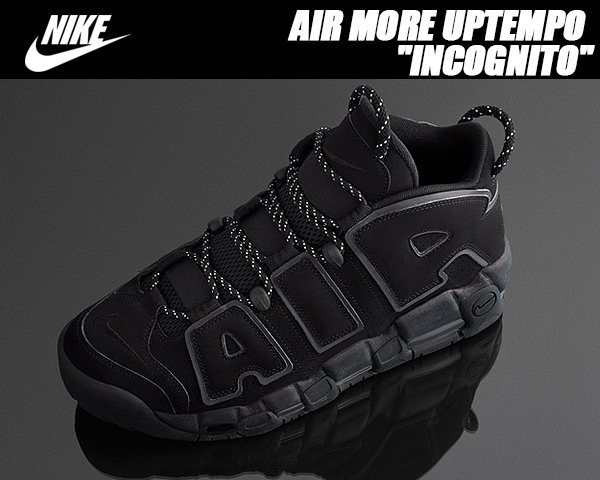 NIKE AIR MORE UPTEMPO blk/blk-black 414962-004　ナイキ スニーカー モア アップテンポ  INCOGNITO TRIPLE BLACK ブラック　414962-004 | LIMITED EDT
