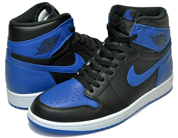 楽天市場】NIKE AIR JORDAN 1 RETRO HIGH OG ROYAL black/royal 555088  
