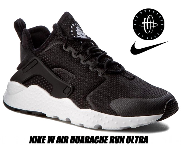 人気提案 ハラチ エア ウィメンズ スニーカー ナイキ Blk Blk Wht Ultra Run Huarache Air W Nike ラン レディース ウルトラ スニーカー
