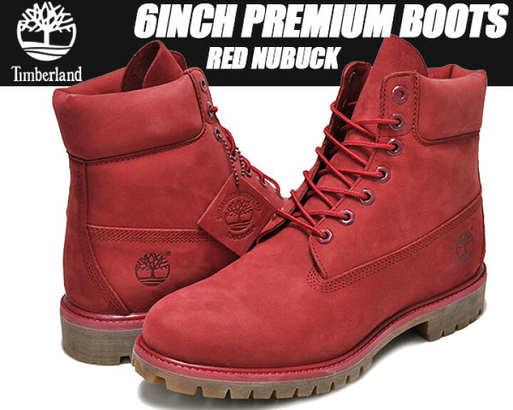 楽天市場】Timberland 6inch Premium Boots RED NUBUCK【A1149  