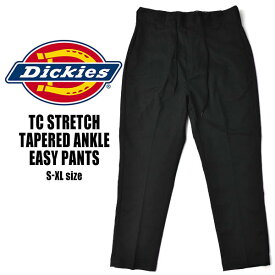 Dickies STRETCH ANKLE EASY PANTS BLACK 181m40wd16-bk ディッキーズ ストレッチ アンクル イージーパンツ ブラック チノパン センタープレス スラックス ワークパンツ