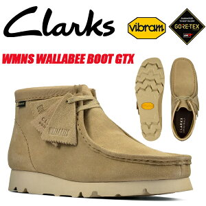 CLARKS W WALLABEE BOOT GORE-TEX MAPLE SUEDE 26163277 N[NX EBY r[u[c SAebNX fB[X [v XEF[h GTX