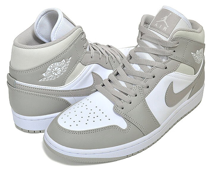 楽天市場】NIKE AIR JORDAN 1 MID college grey/light bone-wht 554724 