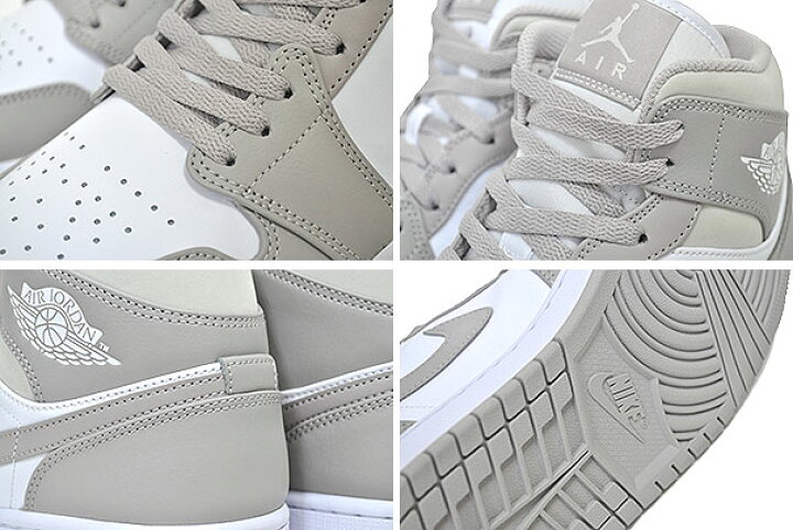 楽天市場】NIKE AIR JORDAN 1 MID college grey/light bone-wht 554724 