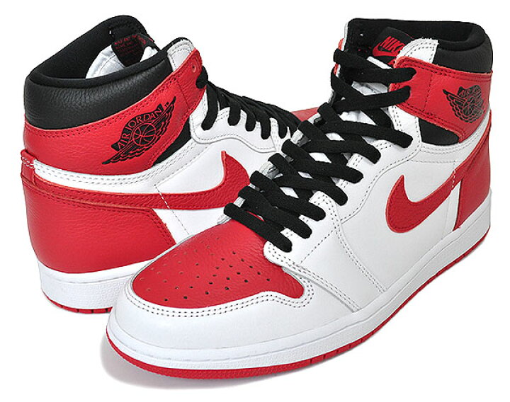 楽天市場】NIKE AIR JORDAN 1 HIGH OG HERITAGE white/university red 