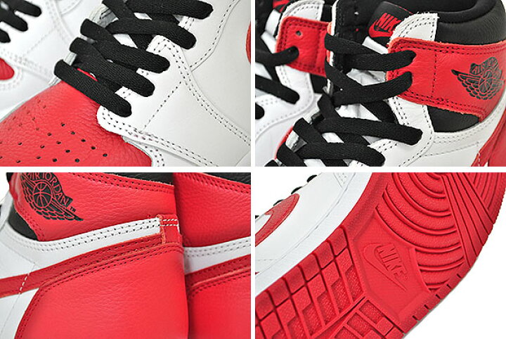 楽天市場 Nike Air Jordan 1 High Og Heritage White University Red Black 5550 161 ナイキ エアジョーダン 1 レトロ ハイ オージー ヘリテージ スニーカー Aj1 ホワイト ユニバーシティレッド ブラック Limited Edt