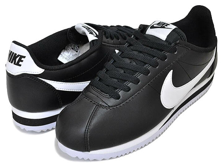 楽天市場】NIKE WMNS CORTEZ LEATHER black/white-wht 807471-010 
