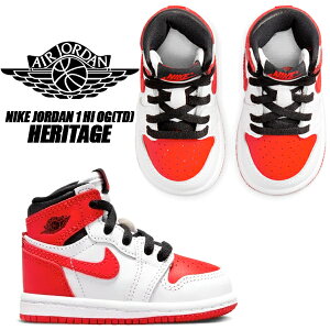 NIKE JORDAN 1 HI OG (TD) white/university red-black aq2665-161 Heritage �i�C�L �W���[�_�� 1 �n�C OG �g�h���[ �L�b�Y �X�j�[�J�[ �q���C �z���C�g �u���b�N ���b�h