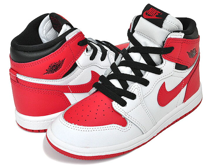 楽天市場】NIKE JORDAN 1 HI OG (TD) white/university red-black  