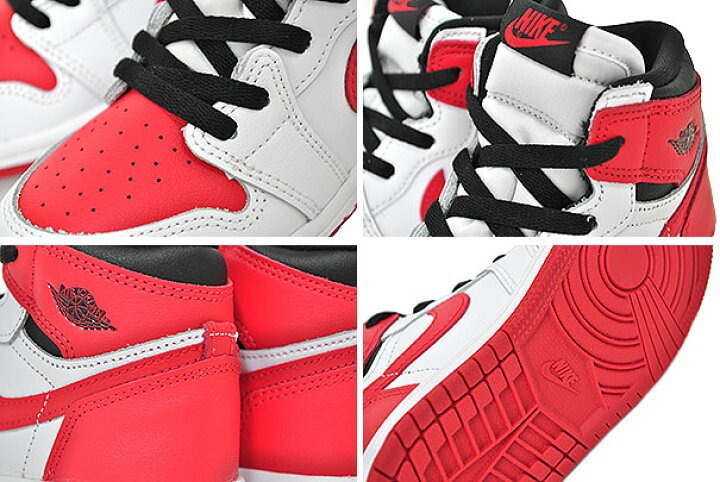 楽天市場】NIKE JORDAN 1 HI OG (TD) white/university red-black  