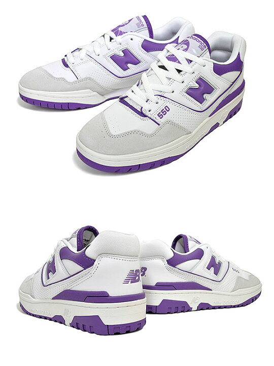 楽天市場】NEW BALANCE BB550WR1 width D WHITE/PURPLE PREMIUM RETRO 