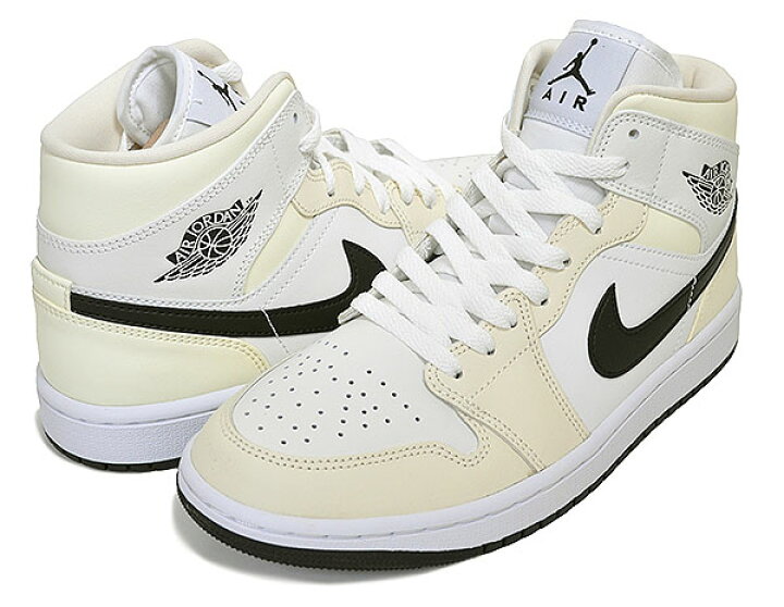 楽天市場】NIKE WMNS AIR JORDAN 1 MID coconut milk/black bq6472-121 