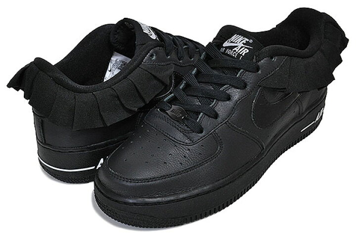楽天市場】NIKE AIR FORCE 1 LV8 RUFFLE QS (GS) black/blk-white 