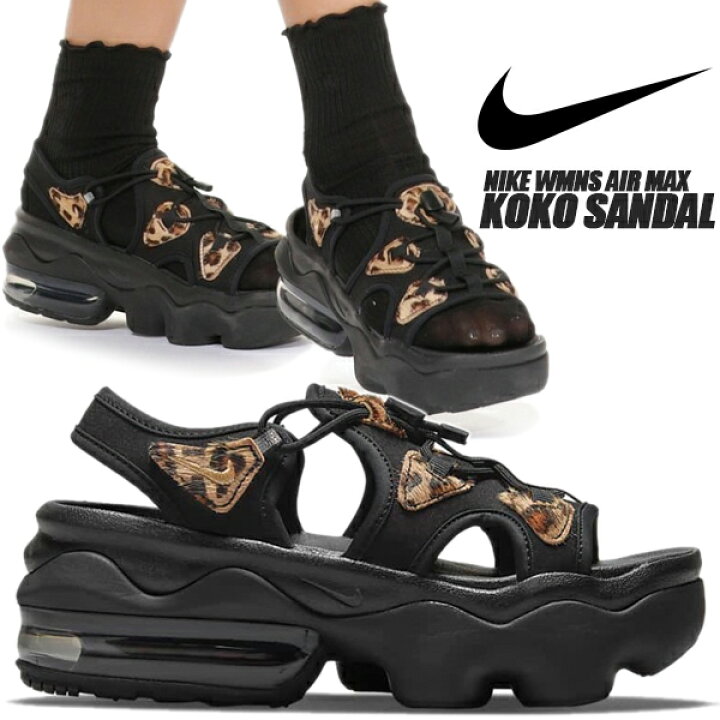 楽天市場】NIKE WMNS AIR MAX KOKO SANDAL black/metallic gold-black 