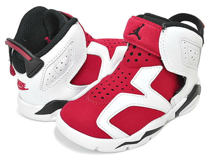 楽天市場】NIKE JORDAN 6 RETRO LITTLE FLEX TD white/black-carmine  
