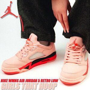 NIKE WMNS AIR JORDAN 5 RETRO LOW GIRLS THAT HOOP arctic orange/siren red-black da8016-806 iCL EBY GAW[_ 5 g [ fB[X Xj[J[ sN IW