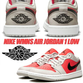 NIKE WMNS AIR JORDAN 1 LOW lt iron ore/black-siren red dc0774-060 ナイキ ウィメンズ エアジョーダン 1 ロー レディース スニーカー AJ1サイレンレッド