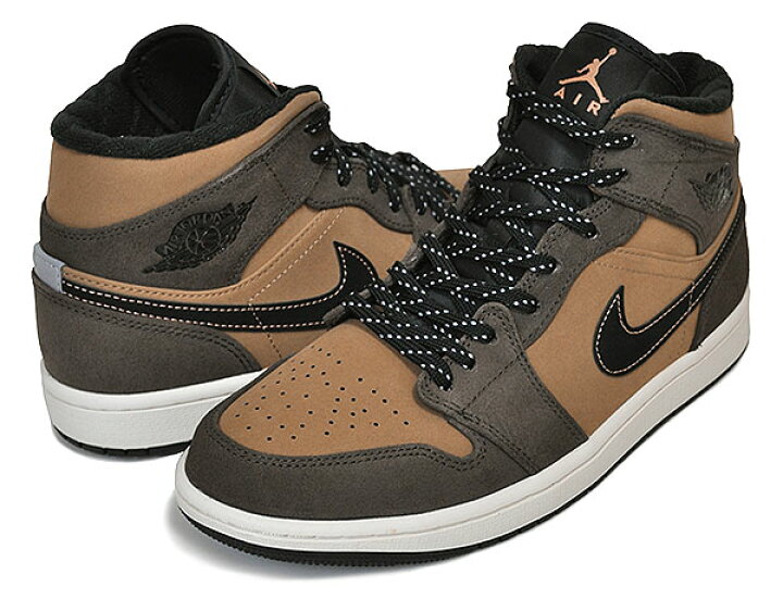 楽天市場 Nike Air Jordan 1 Mid Se Dark Chocolate Crimson Bliss Dc7294 0 ナイキ エア ジョーダン 1 ミッド Se スニーカー Aj1 ブラウン ダークチョコレート Limited Edt