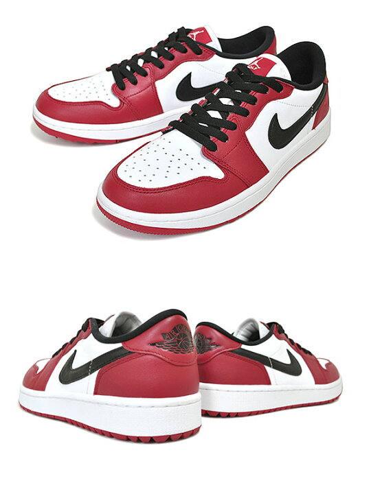 楽天市場】NIKE AIR JORDAN 1 LOW GOLF CHICAGO varsity red/black  