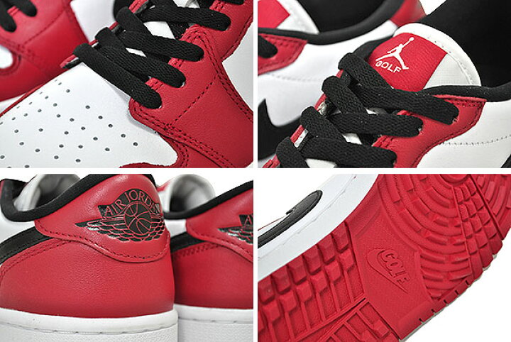 楽天市場】NIKE AIR JORDAN 1 LOW GOLF CHICAGO varsity red/black 