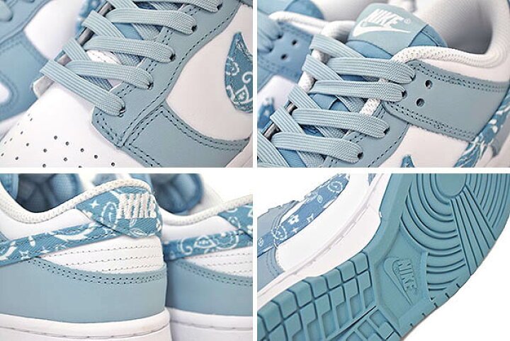 楽天市場】NIKE WMNS DUNK LOW ESS PAISLEY PACK white/worn blue-wht 