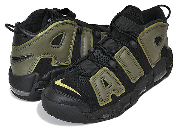 楽天市場】NIKE AIR MORE UPTEMPO 96 black/rough green-pilgrim  