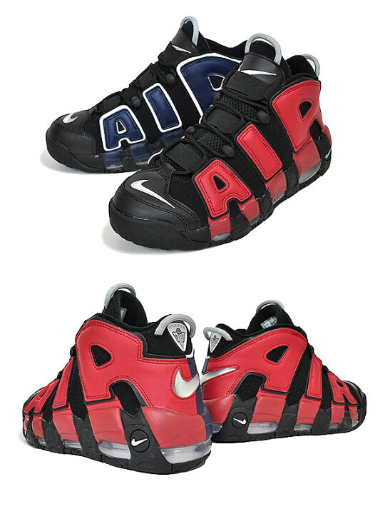 楽天市場】NIKE AIR MORE UPTEMPO 96 black/university red dj4400-001 