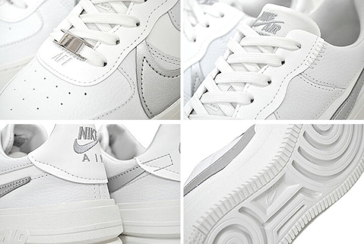 楽天市場】NIKE WMNS AF1 PLT.AF.ORM summit wht/metallic silver 