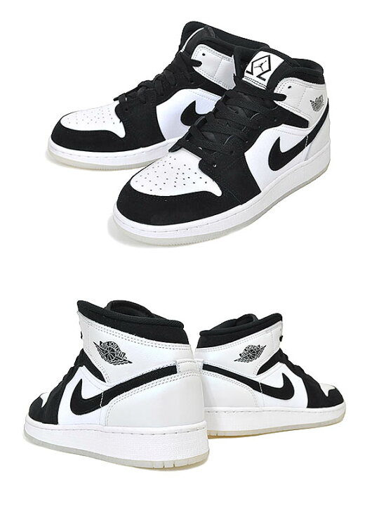 楽天市場】NIKE AIR JORDAN 1 MID SE (GS) DIAMOND SHORTS white/black  