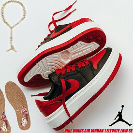 NIKE WMNS AIR JORDAN 1 ELEVATE LOW SE black/gym red-sail dq1823-006 ナイキ ウィメンズ エアジョーダン 1 エレベート ロー SE レディース スニーカー 厚底 BRED ブルズ レッド ブラック