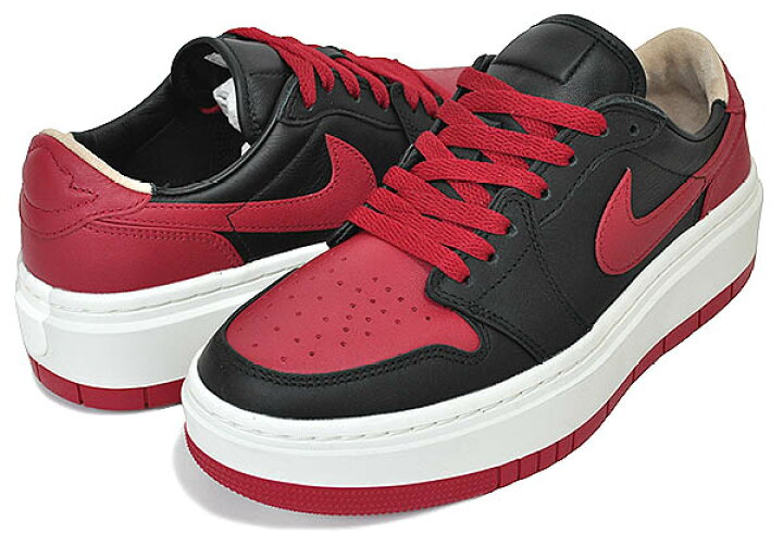 楽天市場】NIKE WMNS AIR JORDAN 1 ELEVATE LOW SE black/gym red-sail 