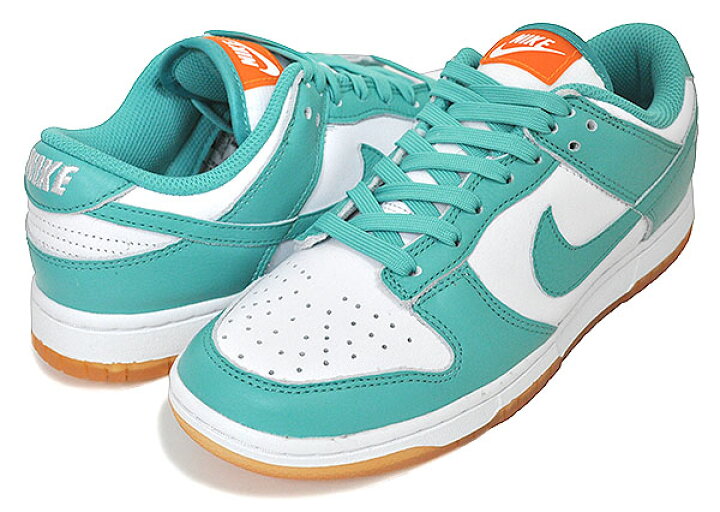 楽天市場】NIKE WMNS DUNK LOW white/washed teal-kumquat dv2190-100 