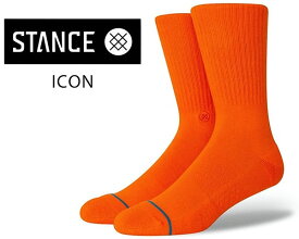 【スタンスソックス アイコン】STANCE ICON ORANGE m311d14ico-ora オレンジ ハイソックス 靴下