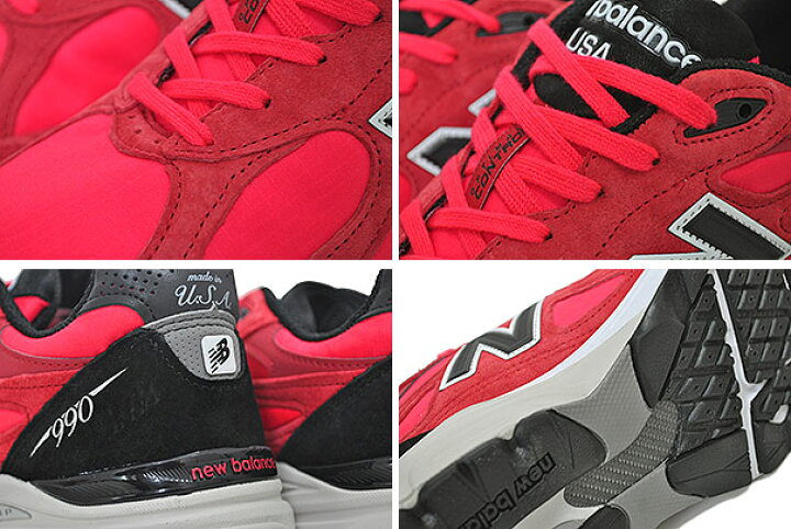 楽天市場】NEW BALANCE M990PL3 MADE IN U.S.A. width D RED BLACK  