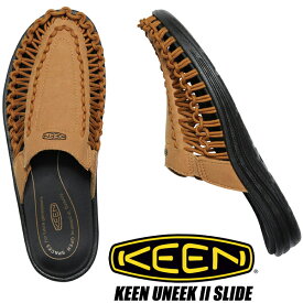 KEEN UNEEK II SLIDE CATHAY SPICE/BLACK 1022372 キーン ユニーク 2 スライド メンズ サンダル ミュール ブラウン ブラック