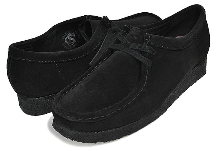 楽天市場】CLARKS W WALLABEE BLACK SUEDE 26155522 クラークス 
