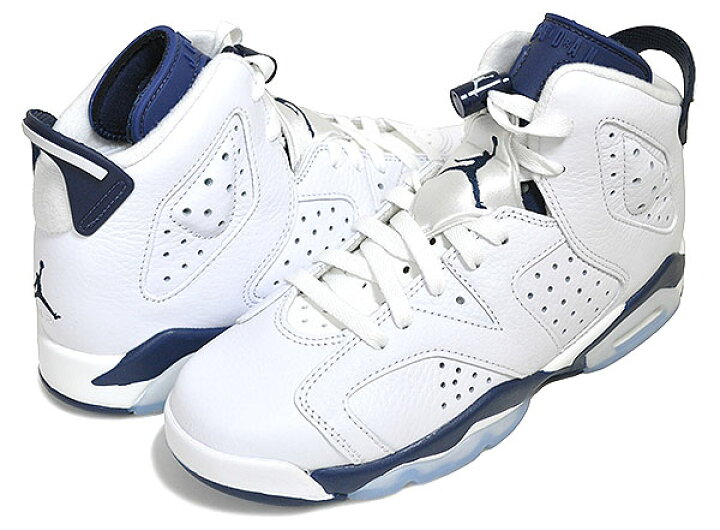 楽天市場】NIKE AIR JORDAN 6 RETRO (GS) white/midnight navy 384665 