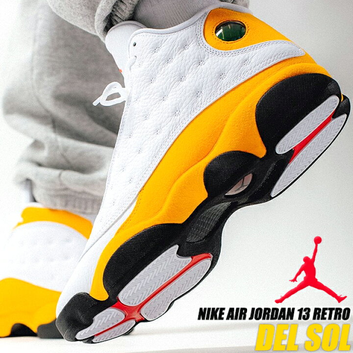 楽天市場】NIKE AIR JORDAN 13 RETRO white/university red-del sol  
