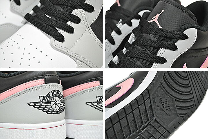 楽天市場】NIKE AIR JORDAN 1 LOW black/bleached coral-grey fog 