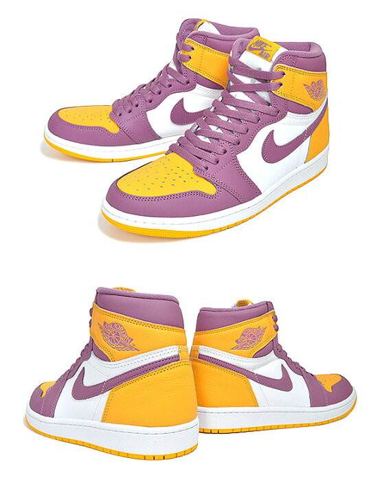 楽天市場】NIKE AIR JORDAN 1 HIGH OG university gold/light bordeaux 