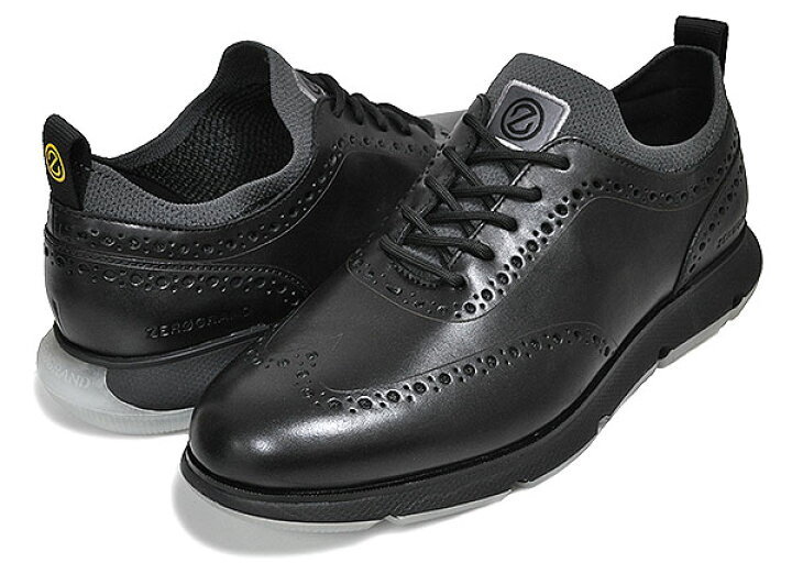 楽天市場】COLE HAAN ZEROGRAND 4ZG WINGTIP OXFORD BLACK/BLACK 