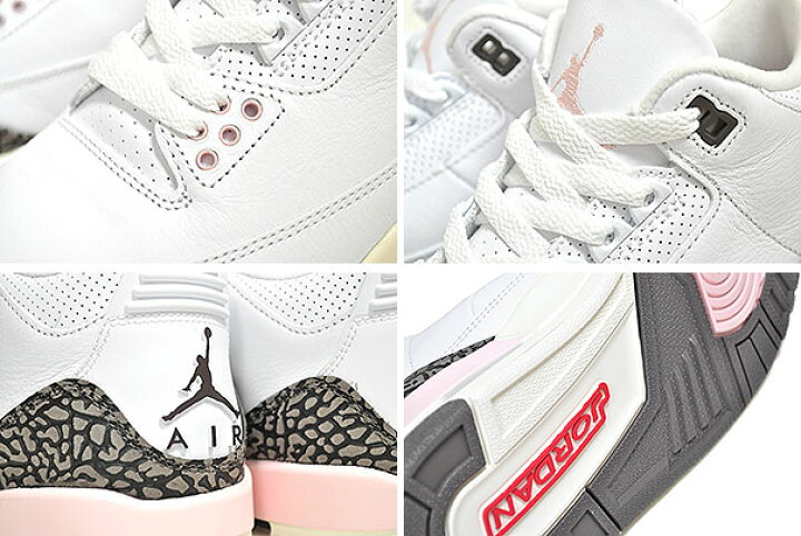 楽天市場】NIKE WMNS AIR JORDAN 3 RETRO white/dark mocha-atmosphere 