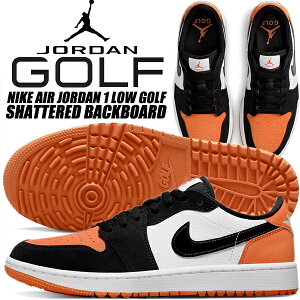 NIKE AIR JORDAN 1 LOW GOLF SHATTERED BACKBOARD starfish/black-white dd9315-800 ナイキ エアジョーダン 1 ロー ゴルフ スパイクレス シャッタード バックボード スターフィッシュ オレンジ ブラック AJI