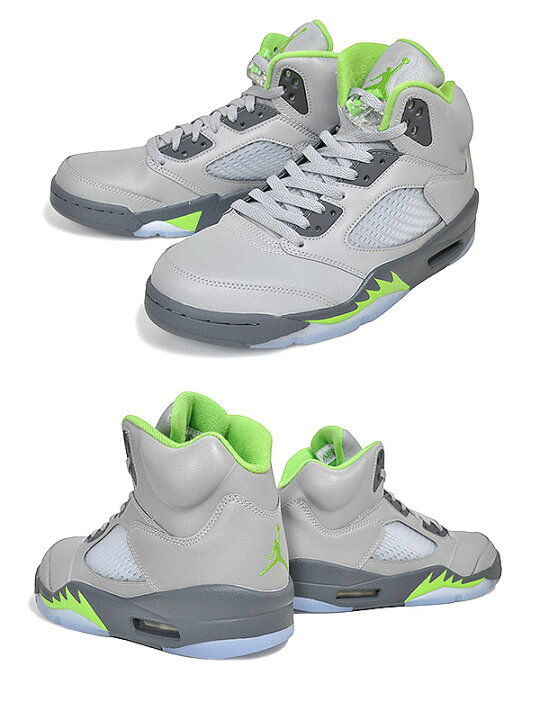 楽天市場】NIKE AIR JORDAN 5 RETRO REFLECTIVE silver/green bean 