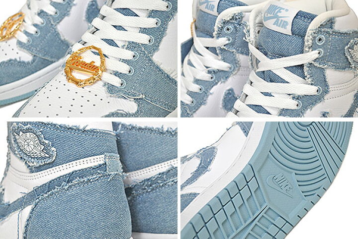 楽天市場】NIKE WMNS AIR JORDAN 1 RETRO HIGH OG denim/white-worn  